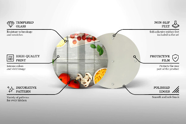 Tagliere in vetro Cibo da cucina