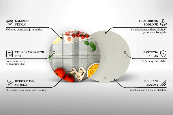 Tagliere in vetro Cibo da cucina