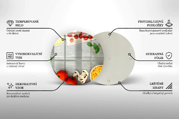 Tagliere in vetro Cibo da cucina