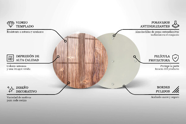 Tagliere in vetro Legno naturale