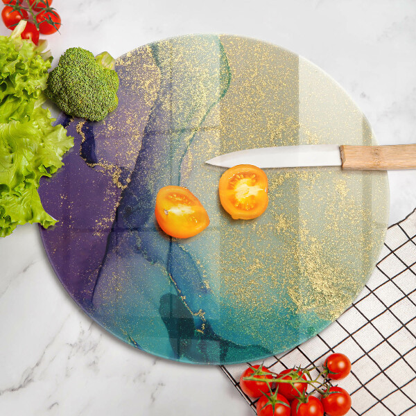 Tagliere in vetro Sfondo con oro