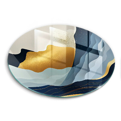 Tagliere in vetro temperato Montagne astratte