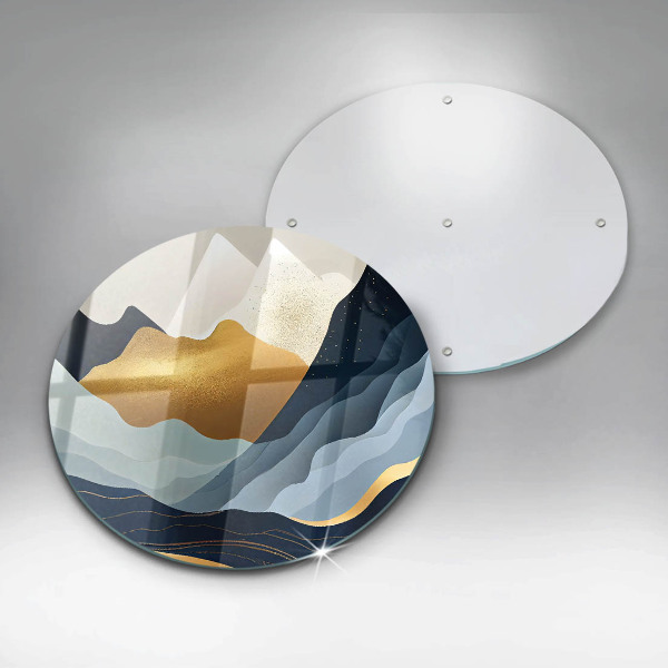 Tagliere in vetro temperato Montagne astratte