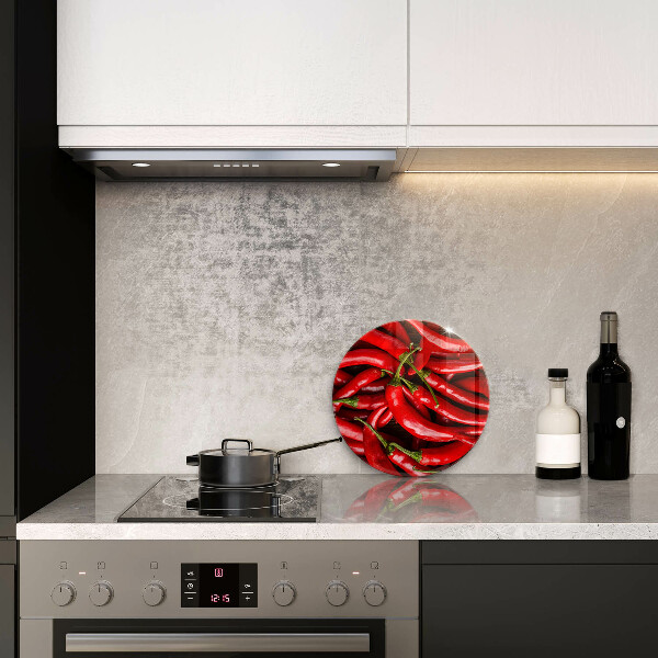 Tagliere in vetro temperato Peperoncini piccanti