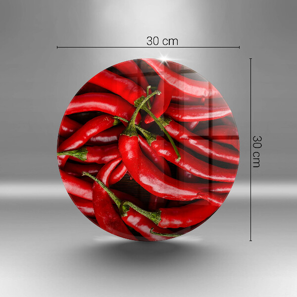 Tagliere in vetro temperato Peperoncini piccanti