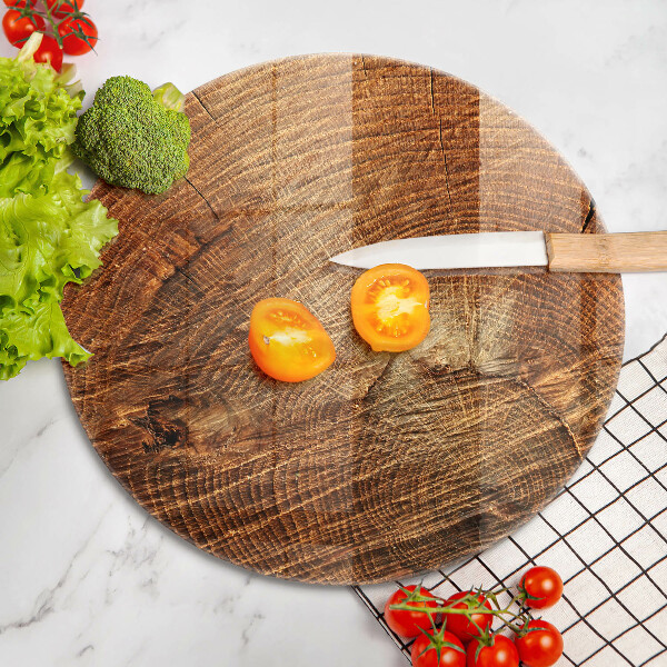 Tagliere in vetro Venatura del legno dell'albero