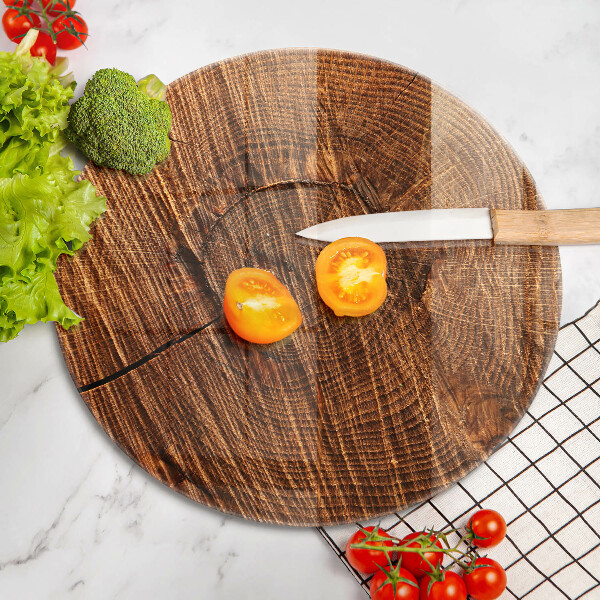 Tagliere in vetro Struttura in legno