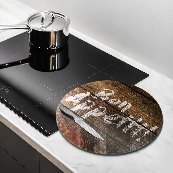 Tagliere in vetro Tabelloni per le iscrizioni Bon appetit