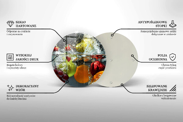 Tagliere in vetro Frutta succosa in acqua