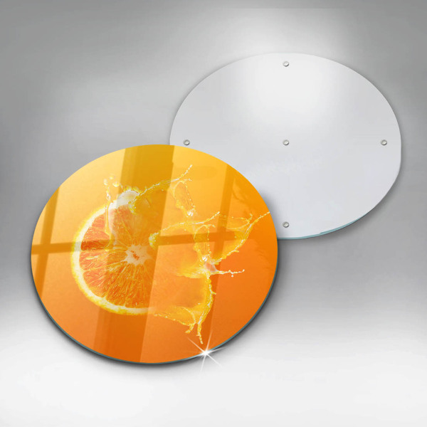 Tagliere in vetro Succoso frutto arancione