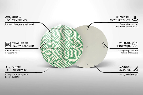 Tagliere in vetro Linee astratte