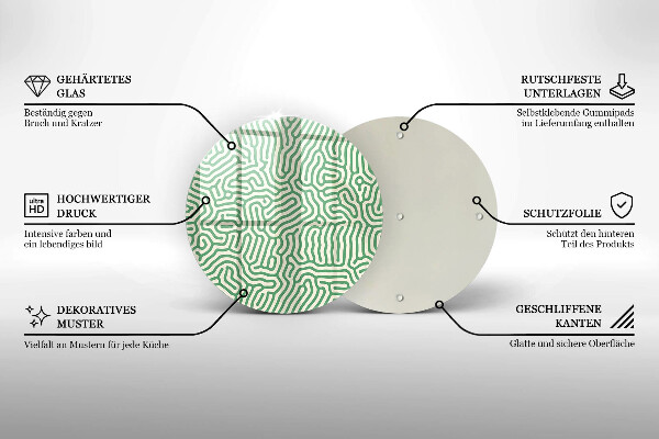 Tagliere in vetro Linee astratte