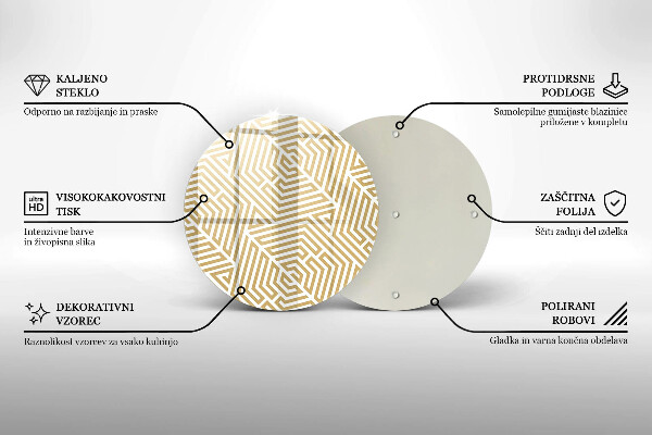 Tagliere in vetro Linee geometriche