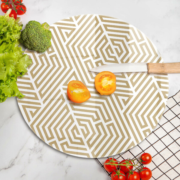 Tagliere in vetro Linee geometriche