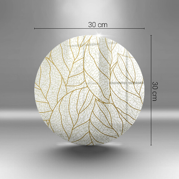 Tagliere in vetro Modello di foglie line-art