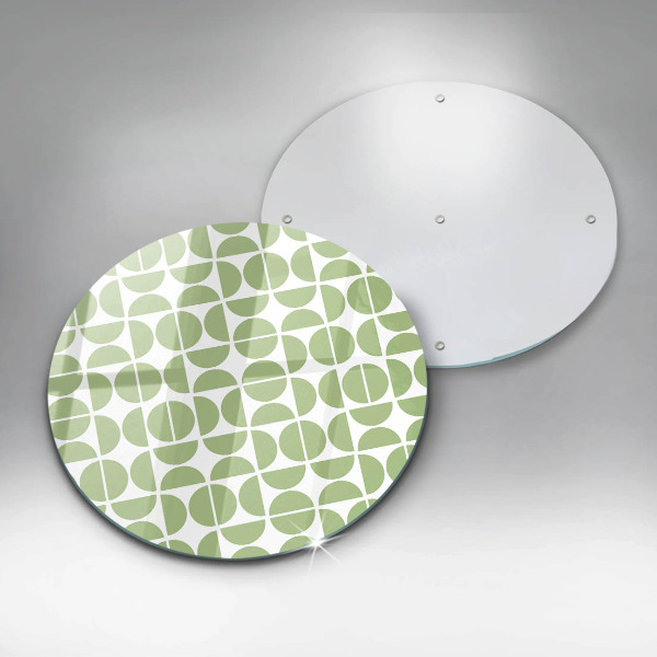 Tagliere in vetro Modello di forme boho