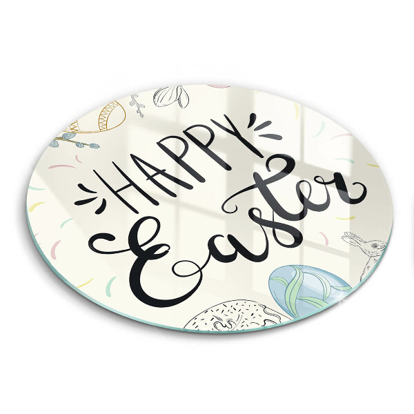 Tagliere in vetro Happy Easter