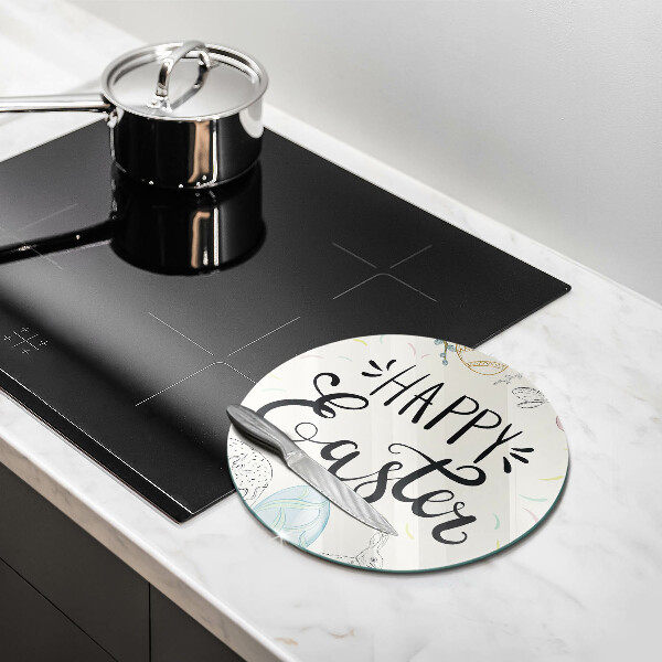 Tagliere in vetro Happy Easter