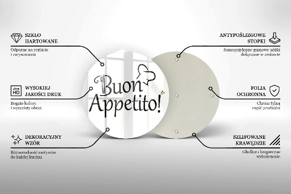 Tagliere in vetro Buon Appetito!