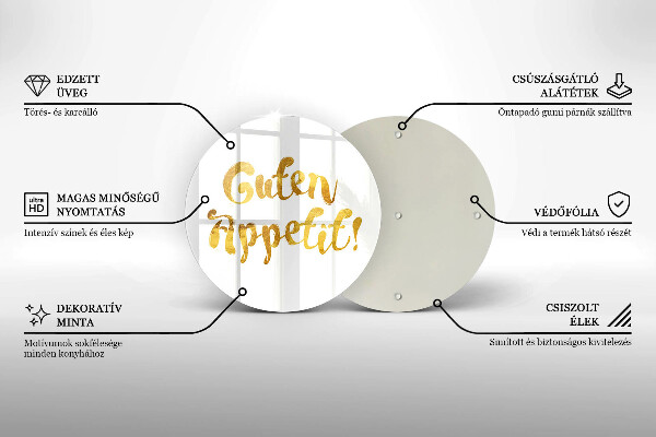 Tagliere in vetro Guten Appetit!