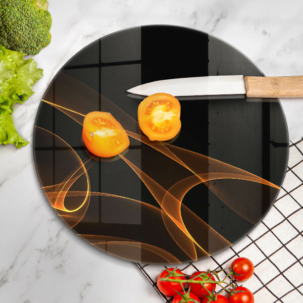 Tagliere in vetro Linee astratte