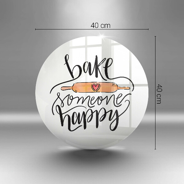 Tagliere in vetro Cuocere qualcuno felice