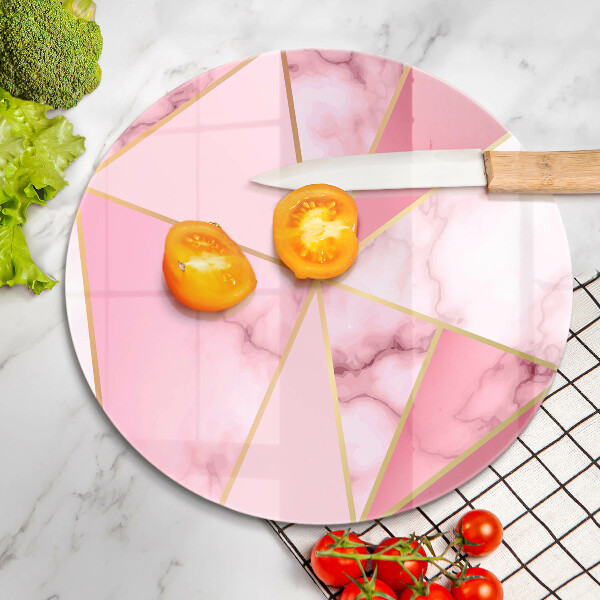 Tagliere in vetro Marmo geometrico