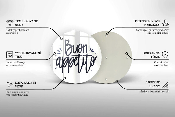 Tagliere in vetro Buon Appetito