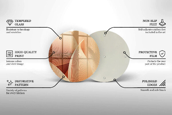 Tagliere in vetro Composizione moderna