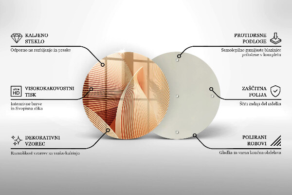 Tagliere in vetro Composizione moderna