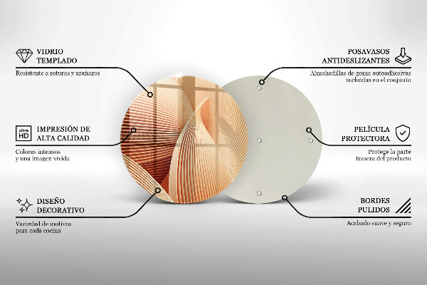 Tagliere in vetro Composizione moderna