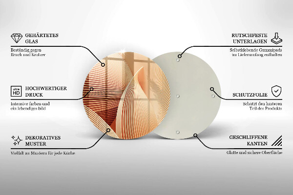 Tagliere in vetro Composizione moderna