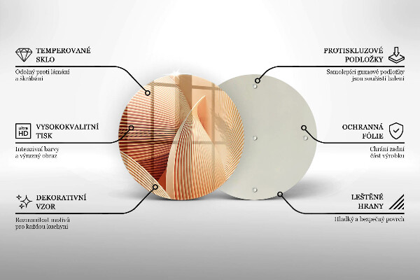 Tagliere in vetro Composizione moderna