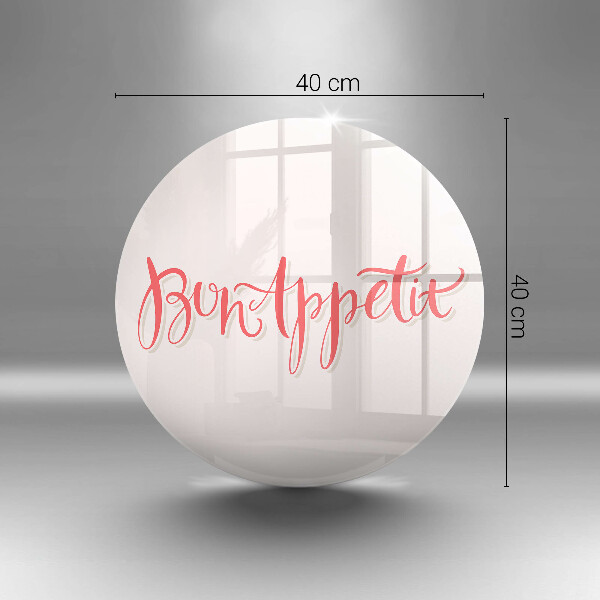 Tagliere in vetro Cartello da cucina Bon Appetit