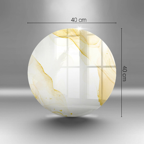 Tagliere in vetro Astrazione dorata