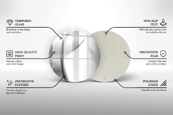 Tagliere in vetro Astrazione del metallo argentato