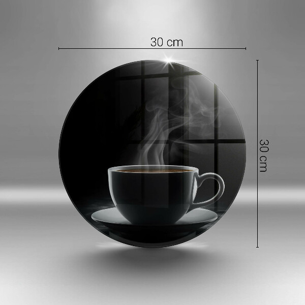 Tagliere in vetro temperato Tazza di caffè calda