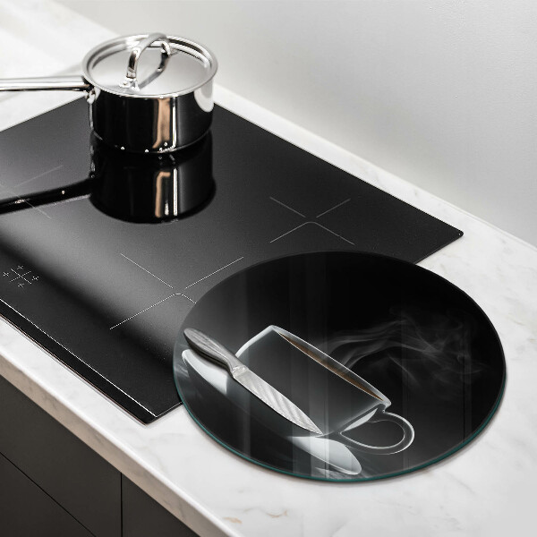 Tagliere in vetro temperato Tazza di caffè calda