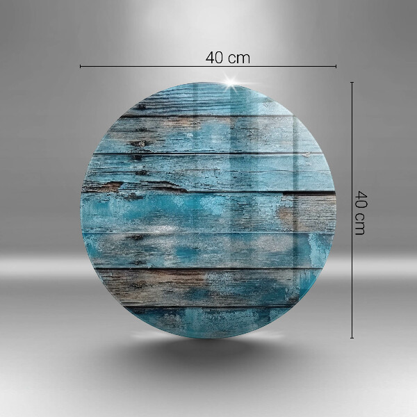 Tagliere in vetro temperato Vecchie tavole blu