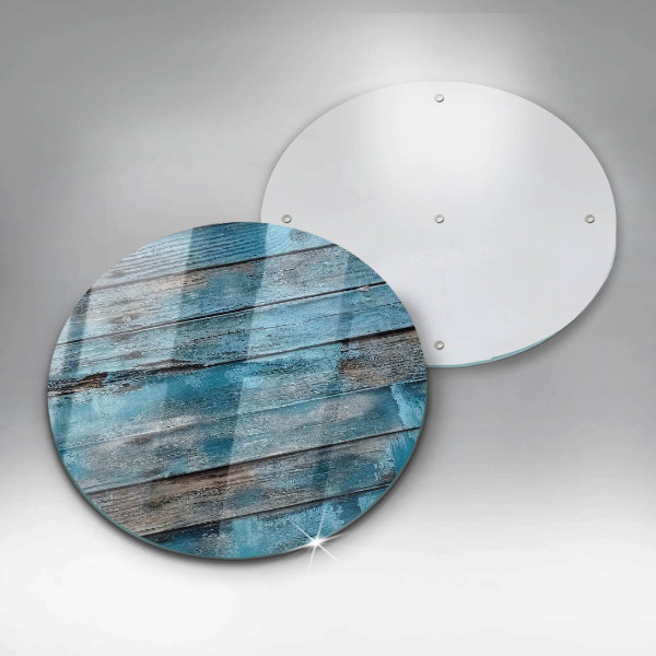 Tagliere in vetro temperato Vecchie tavole blu