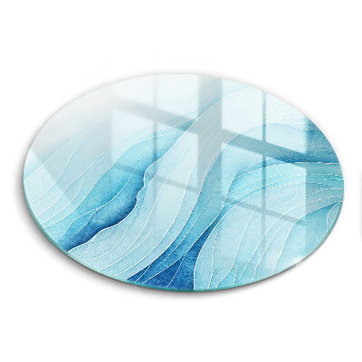 Tagliere in vetro temperato Onde astratte
