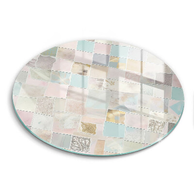 Tagliere in vetro temperato Composizione pastello