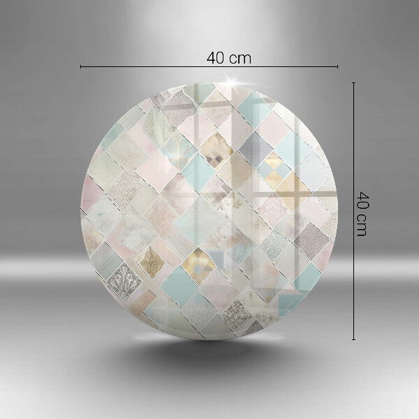 Tagliere in vetro temperato Composizione pastello