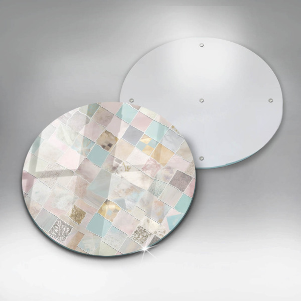 Tagliere in vetro temperato Composizione pastello