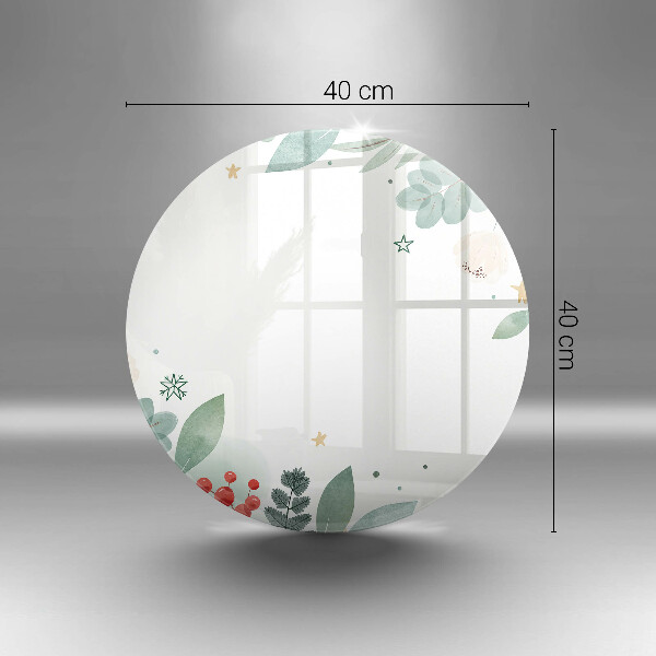 Tagliere in vetro Foglie ad acquerello