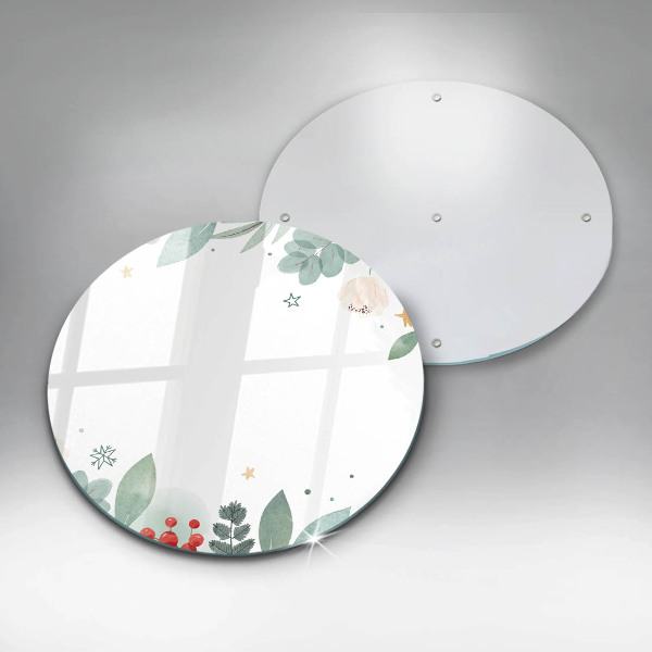 Tagliere in vetro Foglie ad acquerello