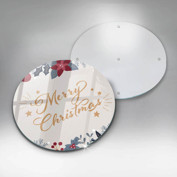 Tagliere in vetro temperato Merry Christmas