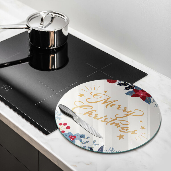 Tagliere in vetro temperato Merry Christmas