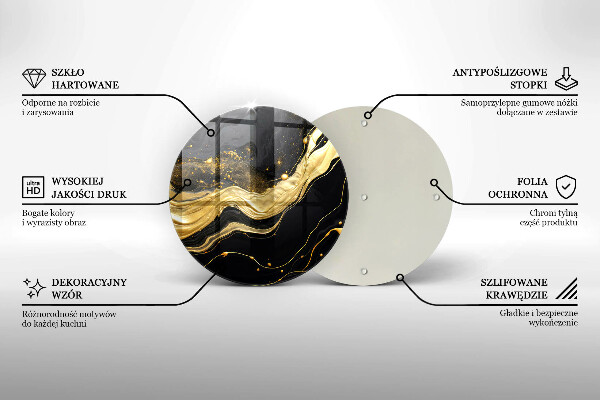 Tagliere in vetro temperato Astrazione elegante