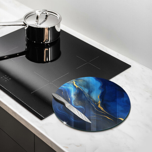 Tagliere in vetro temperato Astrazione del cobalto